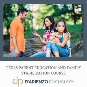 TX parent education and family stabilization course
